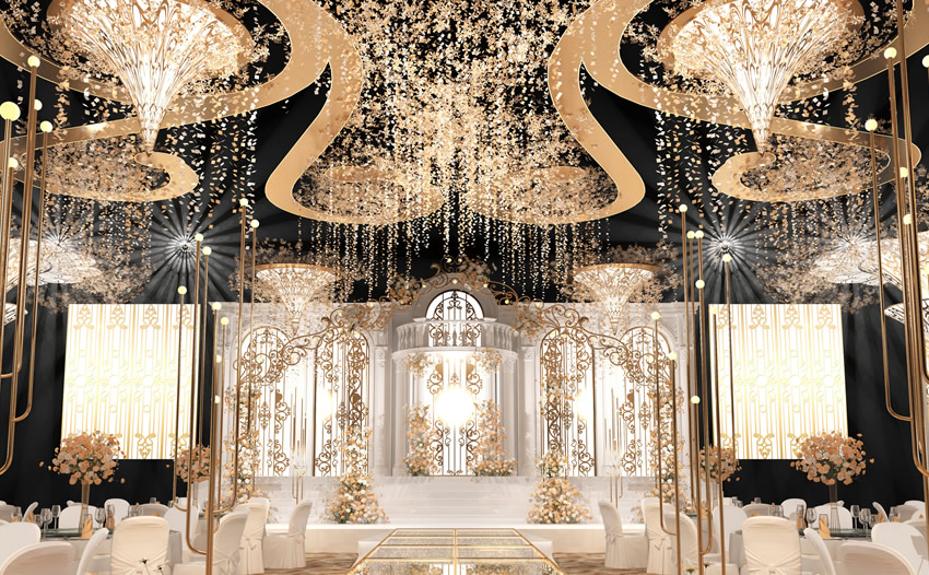 景东花木兰喜事汇金色大厅效果展示